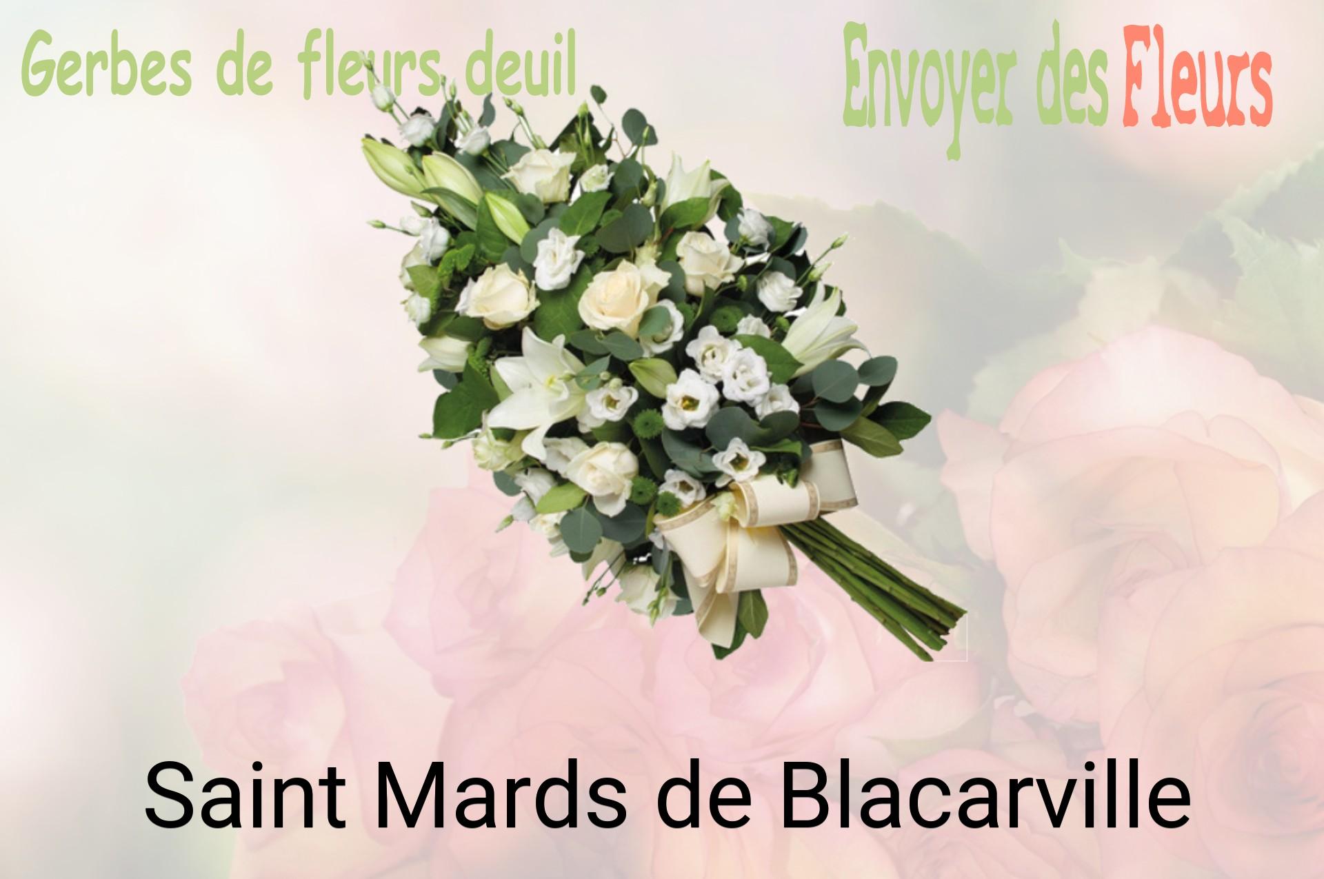 Gerbe de fleurs de deuil livrée à Saint-Mards-de-Blacarville